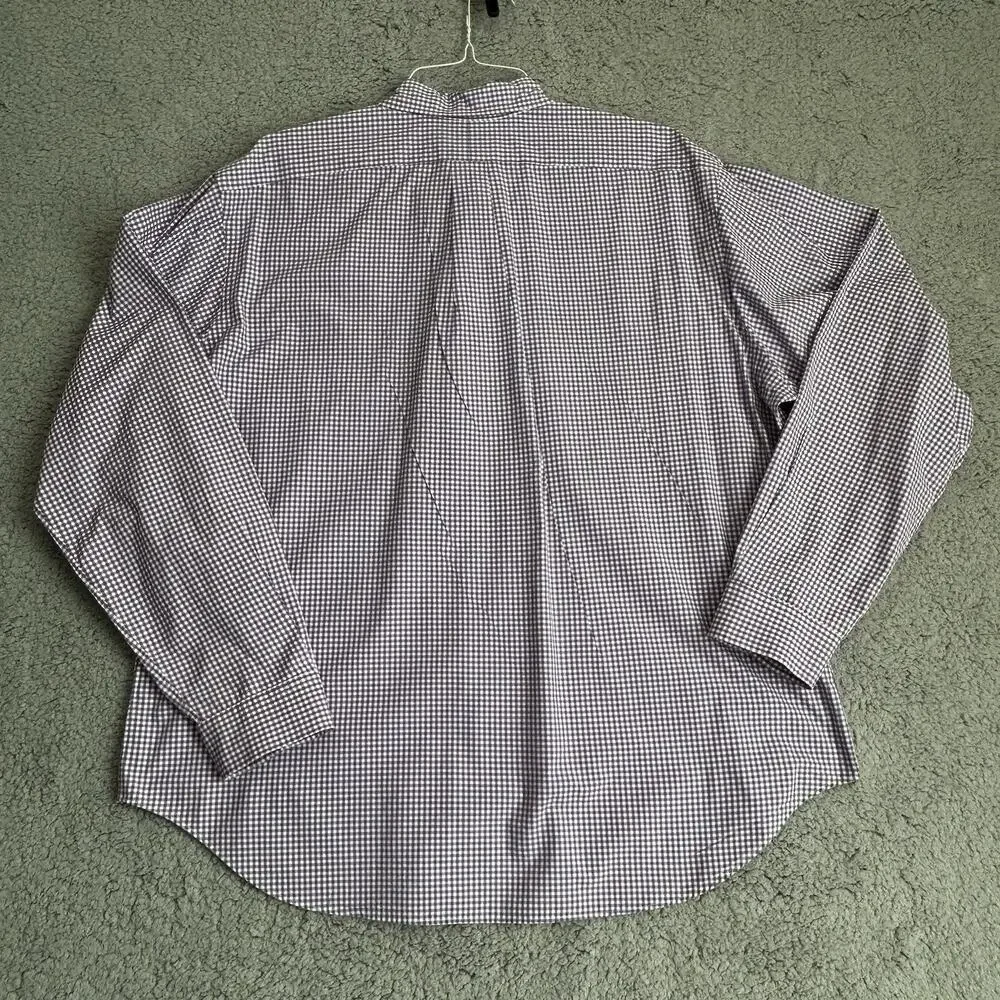 Ralph Lauren Polo Men's XXL Classic Fit Button Down Long Sleeve Purple And White - Picture 12 of 13